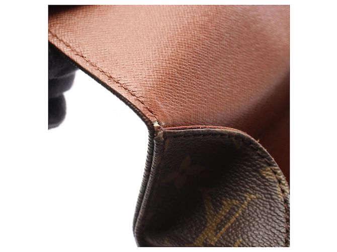 Bolsa de Ombro Louis Vuitton Monogram Cartouchiere MM Marrom Monograma - vista 6