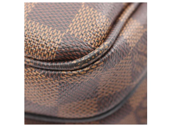 Borsa a tracolla Louis Vuitton Clapton Marrone Nero Damier ebene - vista 11