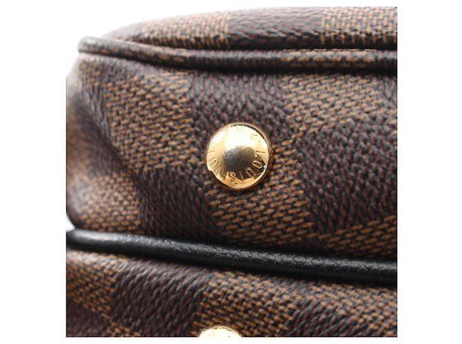 Borsa a tracolla Louis Vuitton Clapton Marrone Nero Damier ebene - vista 9
