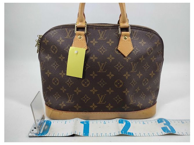 Borsa Louis Vuitton Alma Monogram Canvas PM Marrone - vista 2