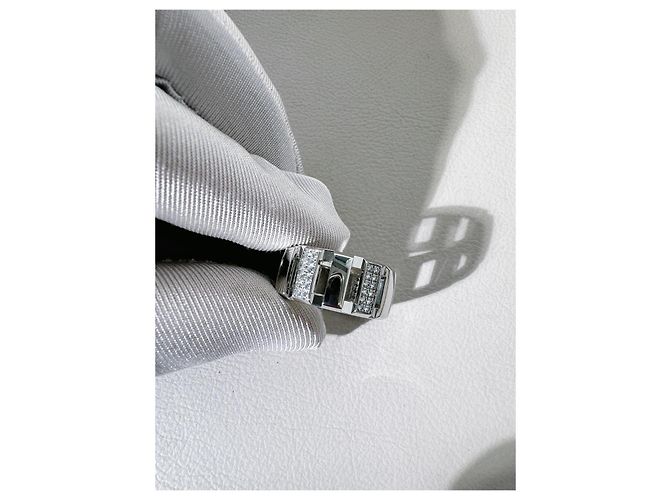 Chaumet Class One Platin-Diamantring Silber - Ansicht 4