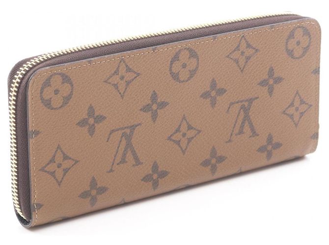 Cartera Long Clemence Louis Vuitton Castaño Monograma - vista 2