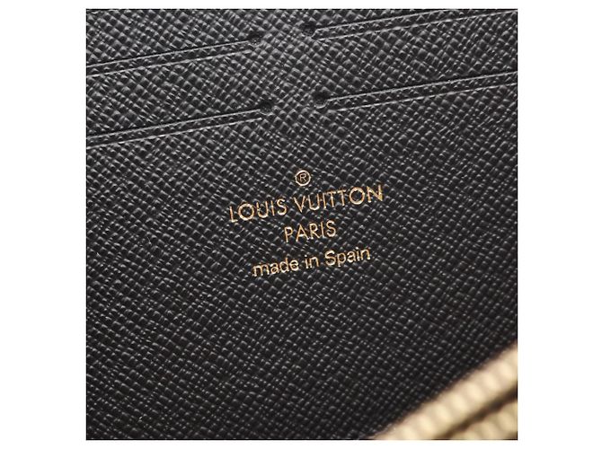 Cartera Long Clemence Louis Vuitton Castaño Monograma - vista 4