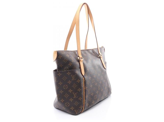 Borsa Tote Louis Vuitton Totally MM Monogram Marrone - vista 2