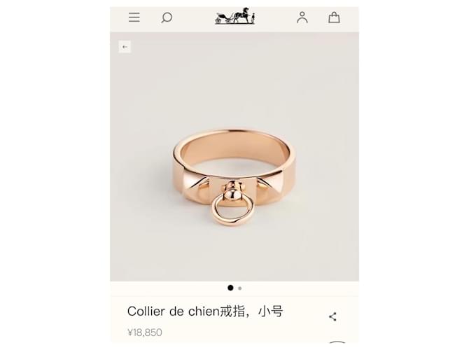 Hermès Collier de Chien Ring Roségold Golden - Ansicht 3
