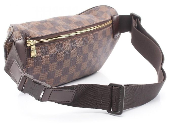 Louis Vuitton Melville Damier Ebene Bumbag Marrone - vista 2