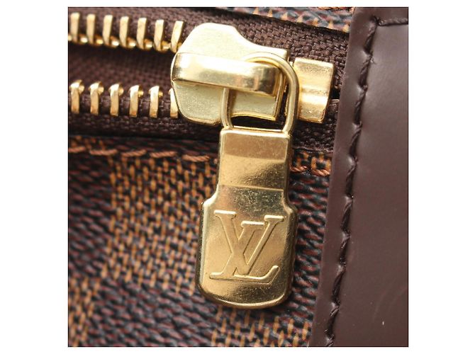 Louis Vuitton Melville Damier Ebene Bumbag Marrone - vista 7