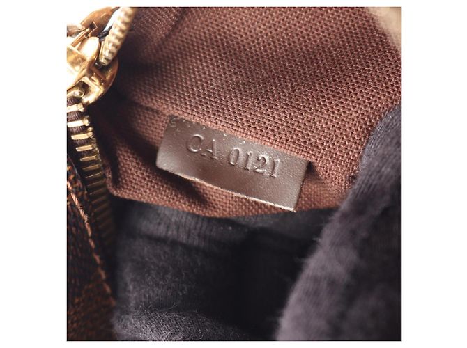 Borsa a Spalla Louis Vuitton Brooklyn MM Damier Ebene Marrone - vista 5