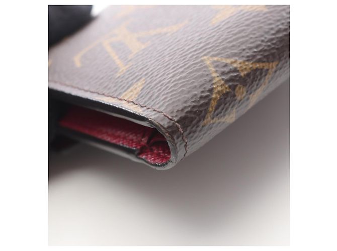 Louis Vuitton Portefeuille Victorine Tri-fold Wallet Brown Pink Fuschia - view 6