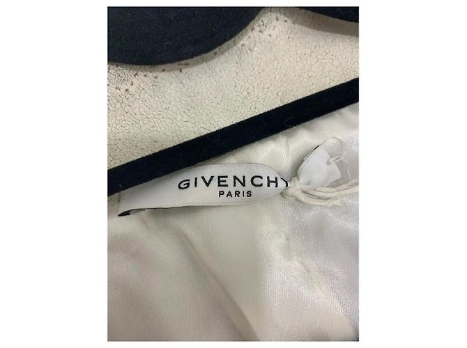 Givenchy jaqueta curta de couro branco com acabamento trançado - vista 7