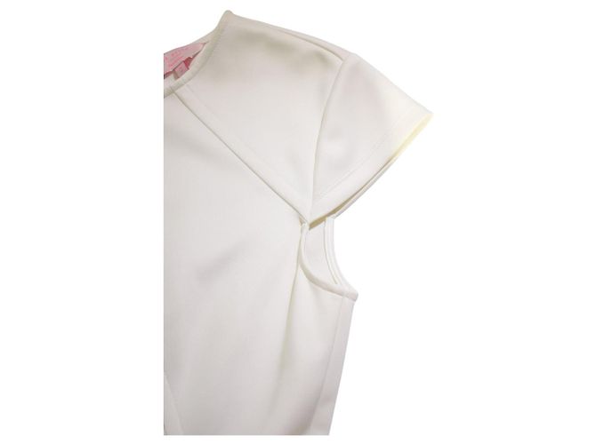 Vestito Skater Color Block Ted Baker - Crema e Blu Navy Bianco Blu scuro - vista 6