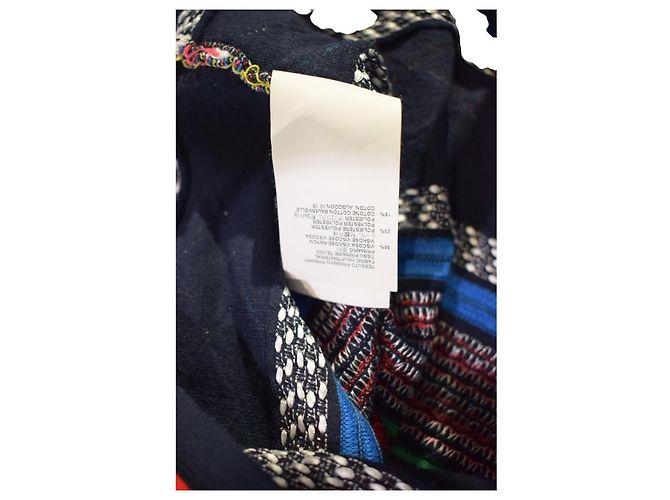 Dsquared2 Bunter Gemusterter Strick-Midi-Rock Weiß Rot Blau Mehrfarben Grün Lila Gelb - Ansicht 11