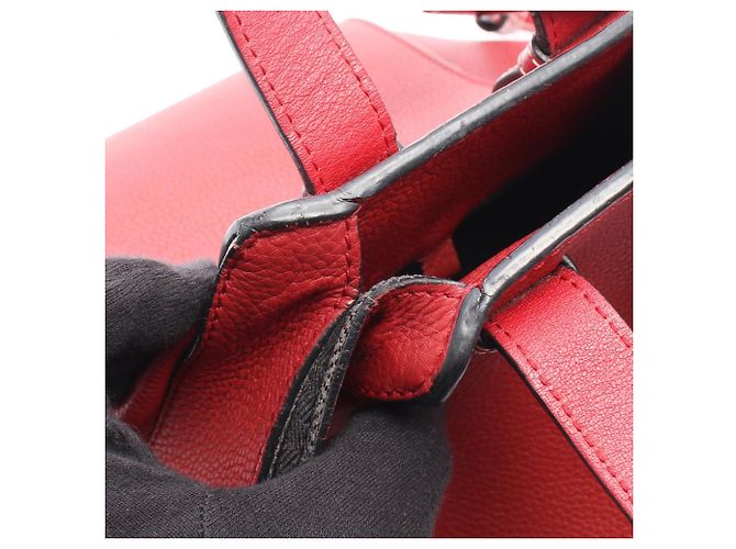 Borsa a mano in pelle Loewe Hammock Small 2-Way Rosso - vista 6