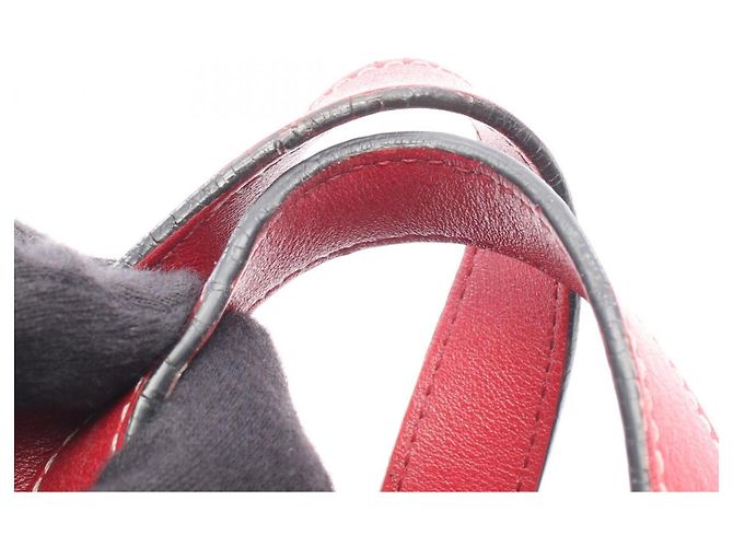 Borsa a mano in pelle Loewe Hammock Small 2-Way Rosso - vista 7