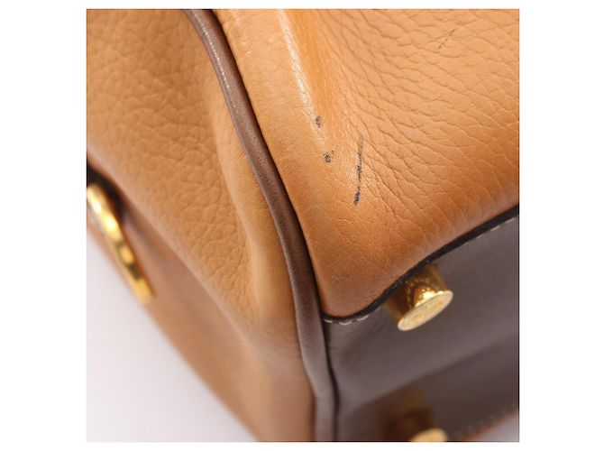 Borsa Tote Loewe Anagram Marrone - vista 7