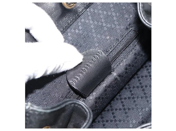 Gucci Vintage Bamboo Leather Mini Nero - vista 6
