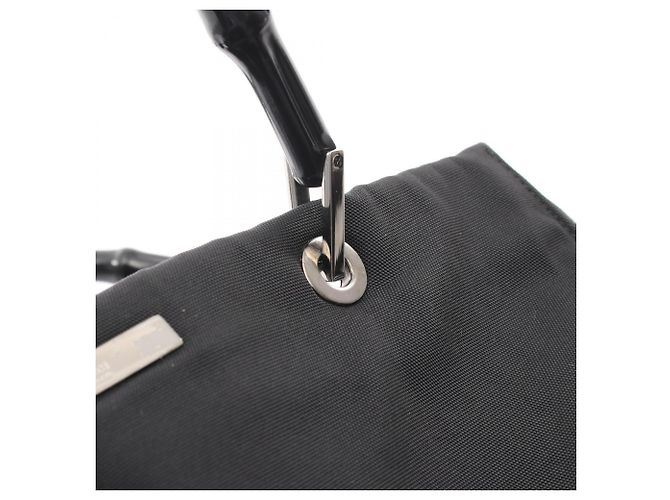 Borsa Tote Gucci Bamboo Nero - vista 7