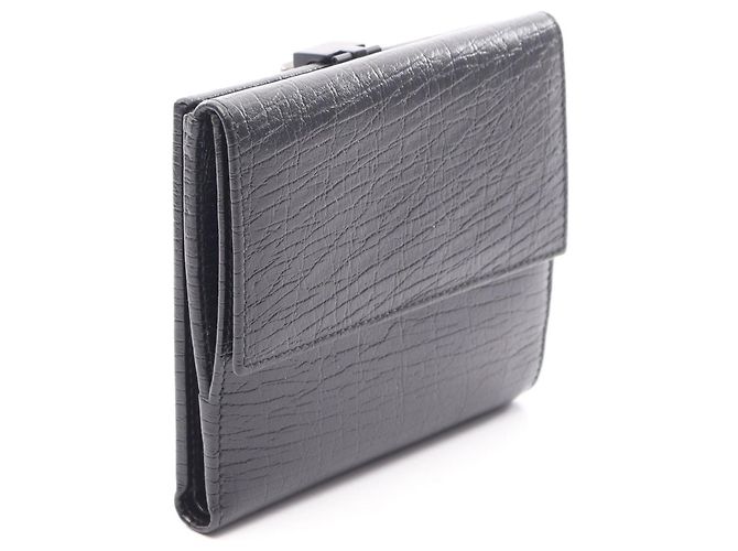 Bamboo Cartera de bambú plegable Gucci Negro - vue 2