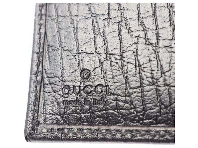 Bamboo Cartera de bambú plegable Gucci Negro - vue 5