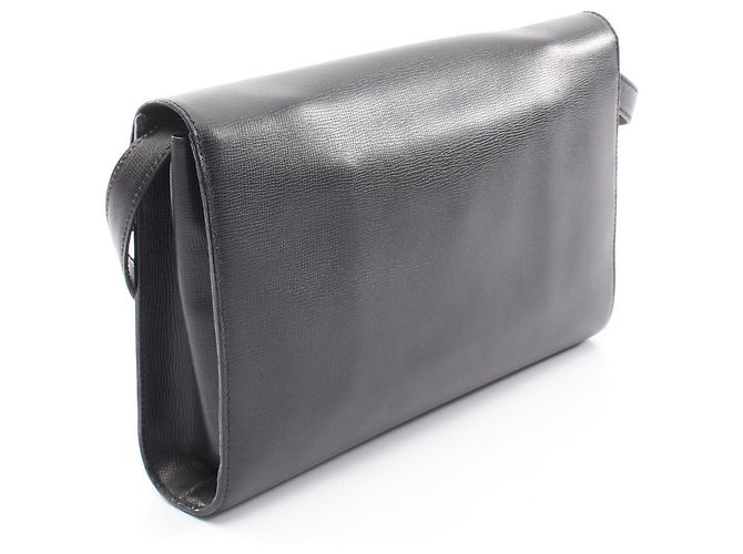 Borsa a tracolla in pelle nera Christian Dior Nero - vista 2