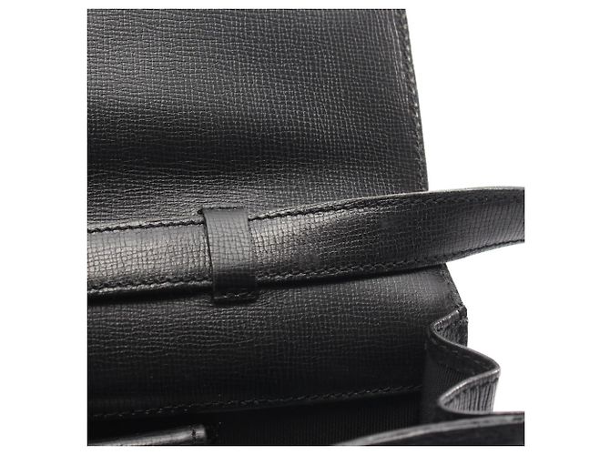 Borsa a tracolla in pelle nera Christian Dior Nero - vista 6