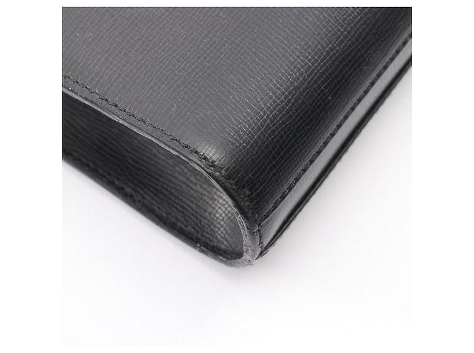 Borsa a tracolla in pelle nera Christian Dior Nero - vista 7