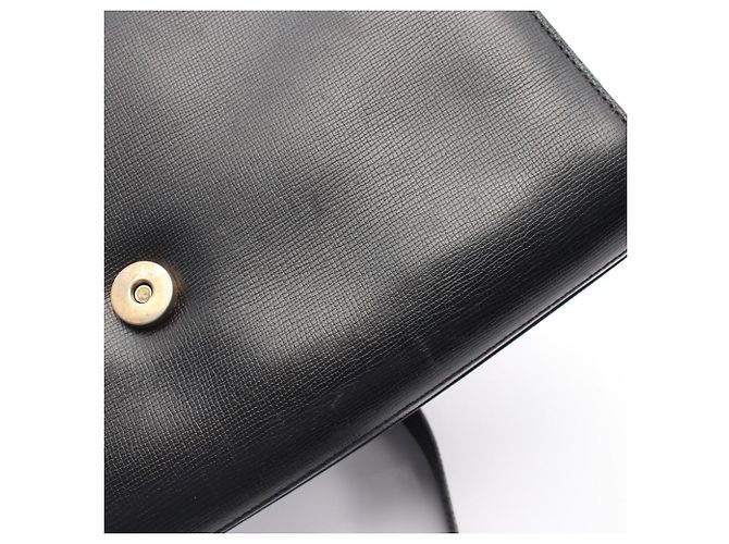 Borsa a tracolla in pelle nera Christian Dior Nero - vista 8