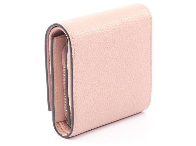 Gucci Horsebit Bi-fold Wallet aus rosa Leder Pink - Ansicht 2