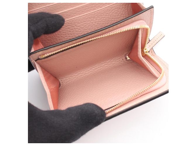 Gucci Horsebit Bi-fold Wallet aus rosa Leder Pink - Ansicht 4
