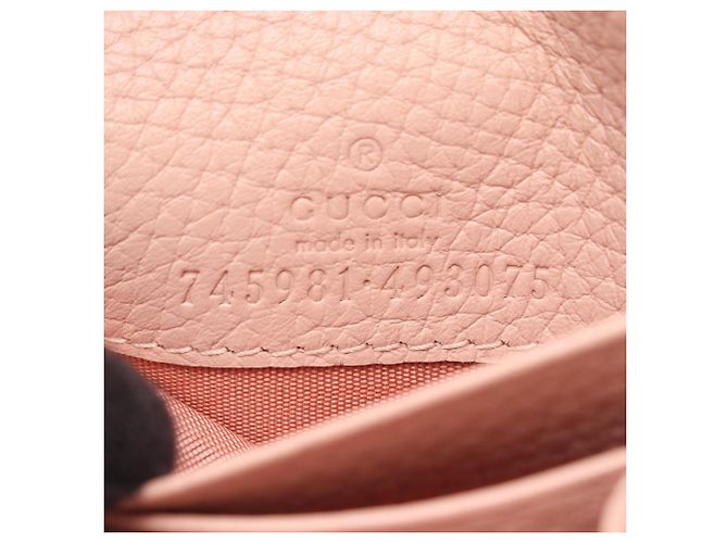 Gucci Horsebit Bi-fold Wallet aus rosa Leder Pink - Ansicht 5