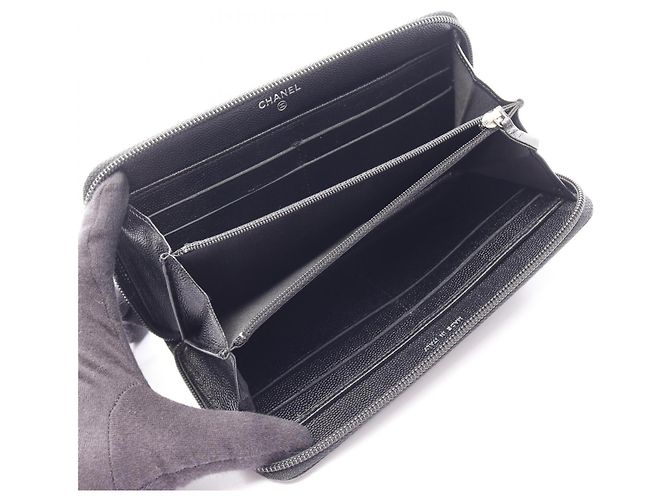 Portafoglio lungo Chanel Coco Mark Nero - vista 3