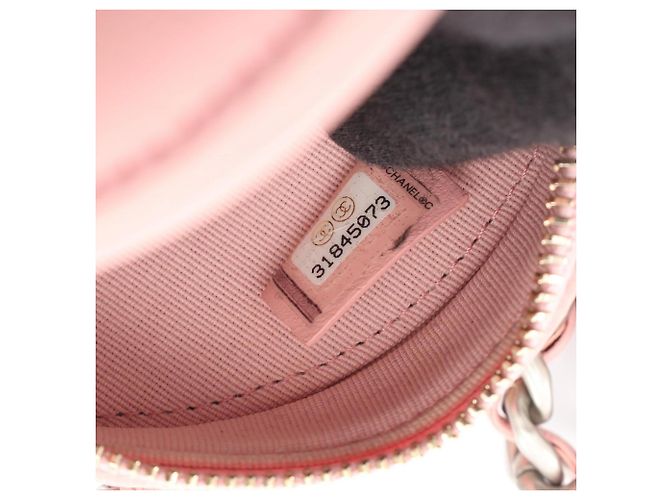 Borsa a tracolla 2-way Chanel 19 Matelassé Round Mini Rosa - vista 5