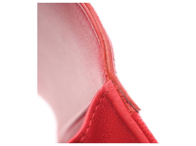 Chanel CC Filigree Matelassé Bi-fold Wallet Rot - Ansicht 11