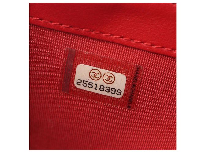 Chanel CC Filigree Matelassé Bi-fold Wallet Rot - Ansicht 5