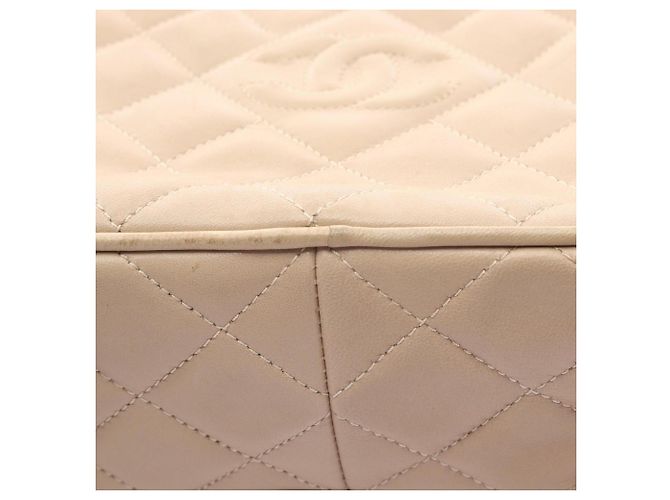 Borsa a Spalla Chanel Coco Mark Diamond Stitch Beige - vista 15