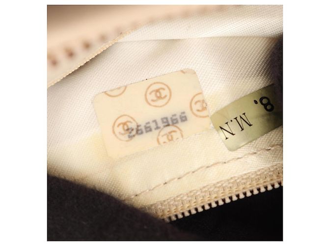 Borsa a Spalla Chanel Coco Mark Diamond Stitch Beige - vista 5