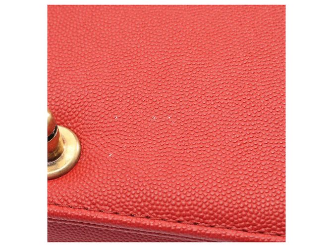 Borsa a tracolla Chanel Boy Small Chevron V-stitch Rosso - vista 8