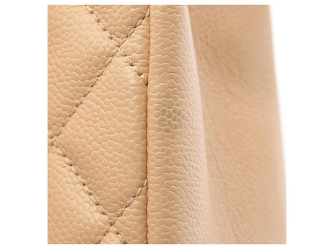 Borsa Tote Chanel Matelassé Grand Shopping Beige - vista 13