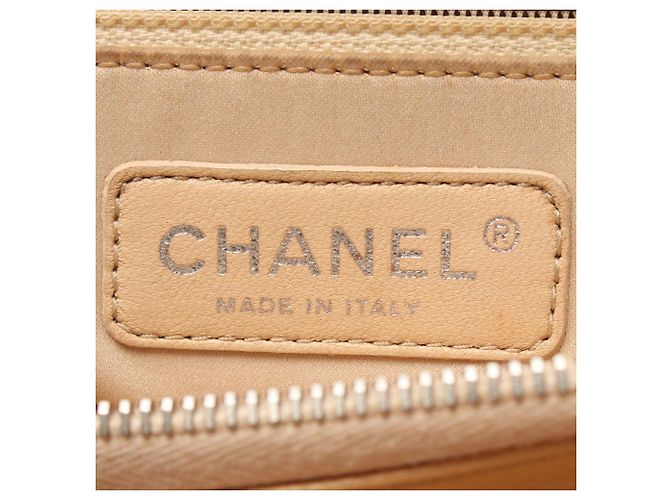 Borsa Tote Chanel Matelassé Grand Shopping Beige - vista 4