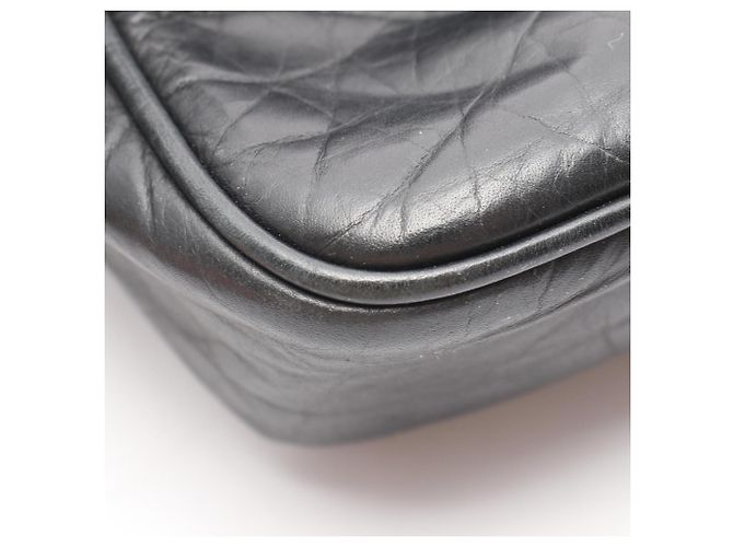 Timeless Borsa a tracolla Chanel Matelassé con logo Coco in rilievo Nero - vista 7