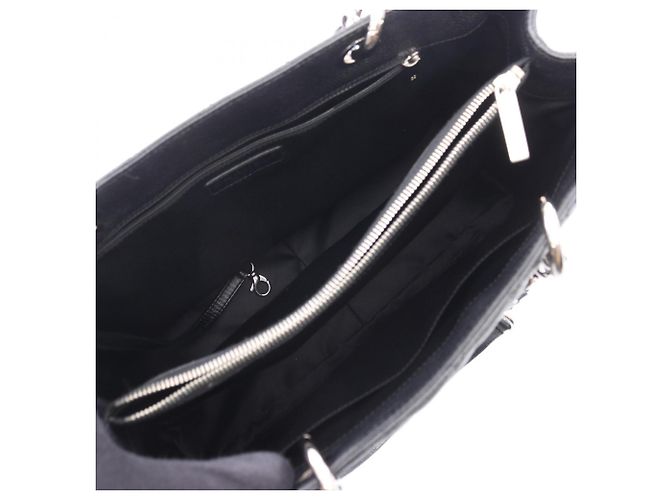 Borsa Tote Chanel Matelassé Grand Shopping Nero - vista 3