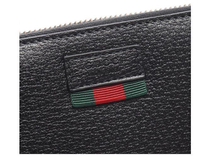 Cartera larga de cuero negro Gucci - vista 4
