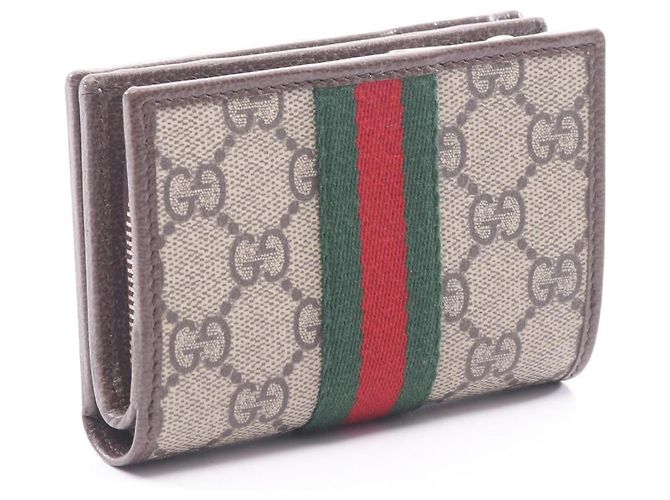Cartera pequeña Gucci Ophidia Castaño Multicolor Beige - vista 2