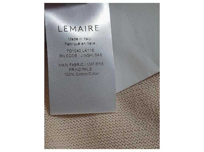 Lemaire Top de Algodón Drapeado - Beige - vista 3