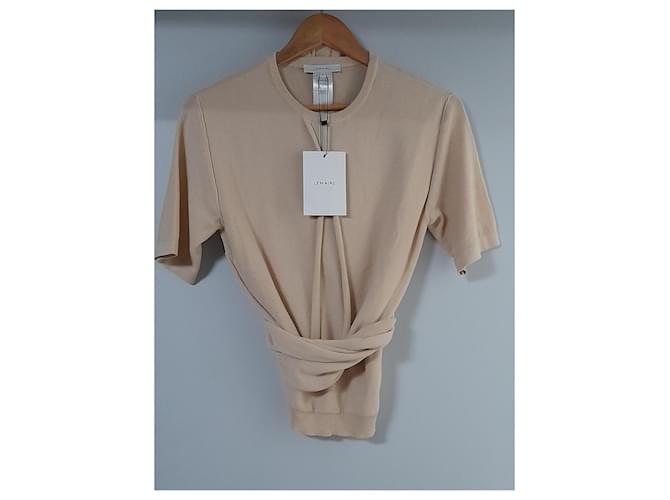 Lemaire Top de Algodón Drapeado - Beige - vista 4