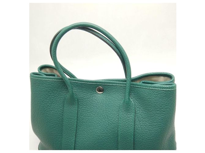 Borsa Hermès Garden Party Verde - vista 10