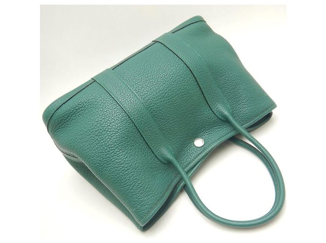 Borsa Hermès Garden Party Verde - vista 3