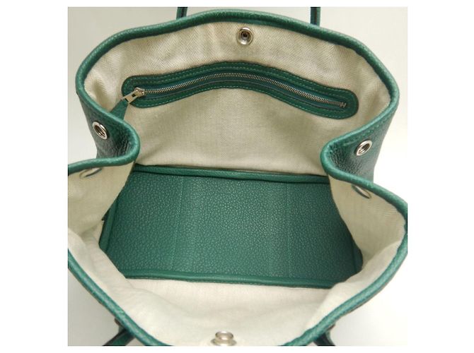 Borsa Hermès Garden Party Verde - vista 4