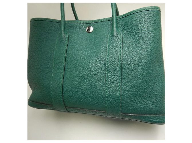 Borsa Hermès Garden Party Verde - vista 7