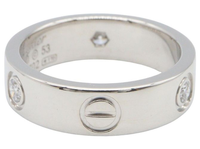 Cartier Love Ring aus 18K Weißgold mit Diamant Silber - Ansicht 3